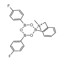4',6'-双(4-氟苯基)-2,2-二甲基-2,3-二氢螺[苯并[c][1,2]氮杂硼咯-1,2'-[1,3,5,2,4,6]三氧杂三硼杂环己烷]-2-鎓-9-化物 结构式