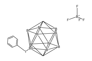 phenyl(p-carboran-2-yl)iodonium tetrafluoroborate 结构式