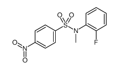 N-(2-氟苯基)-N-甲基-4-硝基苯磺酰胺 结构式