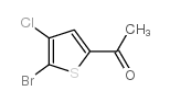 1-(5-溴-4-氯-2-噻吩基)乙酮 结构式