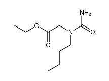 1-乙氧羰基甲基-1-(正丁基)脲 结构式