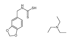 triethylamine (benzo[d][1,3]dioxol-5-ylmethyl)carbamodithioate 结构式