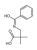 3-benzamido-2,2-dimethylpropanoic acid 结构式