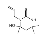 1-allyl-6-hydroxy-4,4,6-trimethyl-tetrahydro-pyrimidine-2-thione 结构式