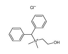 二苯甲基-(2-羟乙基)-二甲基氯化铵 结构式