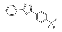 Pyridine, 4-[5-[4-(trifluoromethyl)phenyl]-1,3,4-oxadiazol-2-yl]- 结构式