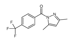 3,5-二甲基-1-[4-(三氟甲基)苯甲酰基]-1H-吡唑 结构式