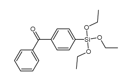 苯基[4-(三乙氧基硅基)苯基]甲酮 结构式
