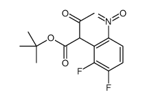 2-(2,3-二氟-6-硝基苯基)-3-氧代丁酸叔丁酯 结构式