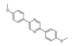 Pyrazine, 2,5-bis(4-methoxyphenyl)- 结构式