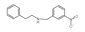 N-(3-硝基苄基)-2-苯乙胺 结构式