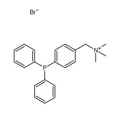 Benzenemethanaminium, 4-(diphenylphosphino)-N,N,N-trimethyl-, bromide (1:1) 结构式