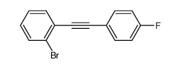 Benzene, 1-bromo-2-[2-(4-fluorophenyl)ethynyl]- 结构式