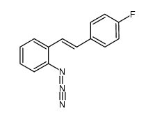 1-Azido-2-[(1E)-2-(4-fluorophenyl)ethenyl]benzene 结构式