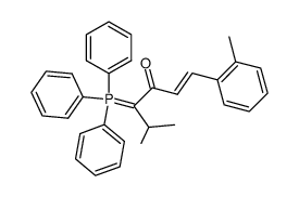 (1-(2-Methylcinnamoyl)-2-methylprop-1-ylidene)triphenylphosphorane 结构式