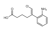 5-(2-氨基苯基)-6-氯-5-己烯酸 结构式