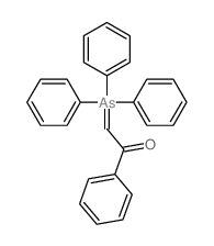 1-phenyl-2-triphenylarsoranylidene-ethanone 结构式