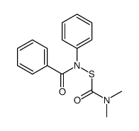 S-(N-benzoylanilino) N,N-dimethylcarbamothioate 结构式