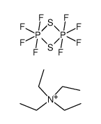2,2,2,2,4,4,4,4-八氟-1,3,2λ6,4λ6-二硫杂二磷杂环丁烷 四乙基铵盐 结构式