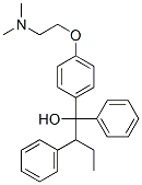 1,2-二苯基-1-[4-[2-(二甲基氨基)乙氧基]苯基]丁烷-1-醇 结构式