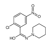 Benzamide, 2-chloro-5-nitro-N-1-piperidinyl- 结构式