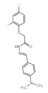 Acetic acid,2-(2,4-dichlorophenoxy)-, 2-[[4-(dimethylamino)phenyl]methylene]hydrazide 结构式