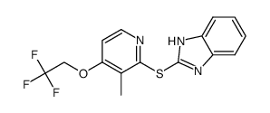 2-[[[3-Methyl-4-(2,2,2-trifluoro-ethoxy)-2-pyridinyl]thio]
-1H-benzimidazole 结构式