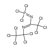 Phosphorimidic trichloride, [2,2,2-trichloro-1-[(pentachloroethyl)imino]ethyl]- (9CI) 结构式