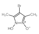 4-溴-1-羟基-3,5-二甲基吡唑-2-氧化物 结构式