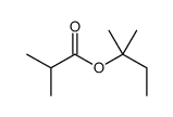 2-甲基丙酸-1,1-二甲基丙基酯 结构式