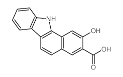 2-羟基-11H-苯并[a]咔唑-3-羧酸 结构式