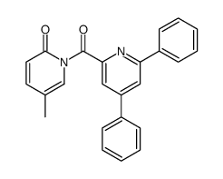 2(1H)-Pyridinone, 1-[(4,6-diphenyl-2-pyridinyl)carbonyl]-5-methyl- 结构式