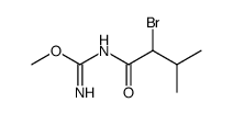Pseudourea, (α-bromoisovaleryl)-, methyl ether (1CI) 结构式