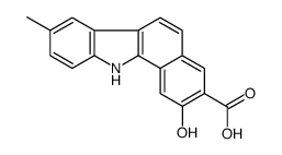 2-羟基-8-甲基-11H-苯并[a]咔唑-3-羧酸 结构式