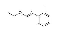 N-(2-甲基苯基)甲亚氨酸乙酯 结构式