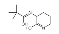 2,2-二甲基-N-[(3S)-2-氧代-3-哌啶基]丙酰胺 结构式