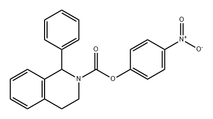 3,4-二氢-1-苯基-2(1H)-异喹啉甲酸-4-硝基苯酯 结构式