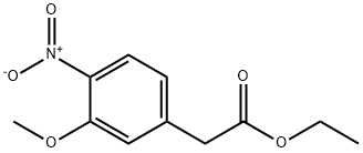 3-甲氧基-4-硝基苯乙酸乙酯 结构式