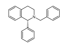 (1R)-1,2,3,4-四氢-1-苯基-2-苄基异喹啉 结构式