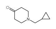 1-(环丙基甲基)哌啶-4-酮 结构式