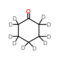 环己酮-d10 结构式