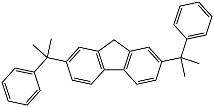 2,7-双(2-苯基-2-丙基)芴 结构式