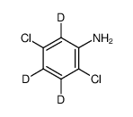 2,5-二氯苯胺-D3 结构式