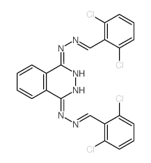 2,6-二氯苯甲醛 1,4-酞嗪二基二腙 结构式