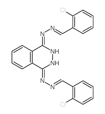 Benzaldehyde, 2-chloro-, 1,4-phthalazinediyldihydrazone (9CI) 结构式