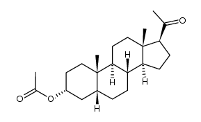 3α-Acetyloxy-5α-pregnan-20-one 结构式