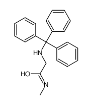N-甲基-2-[(三苯甲基)氨基]乙酰胺 结构式