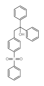 2-(4-苯磺酰基苯基)-1,1-二苯基乙醇 结构式