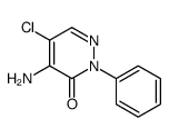 5-氯-4-氨基-2-苯基-3(2H)-哒嗪酮 结构式