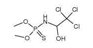Phosphoramidothioic acid, N-(2,2,2-trichloro-1-hydroxyethyl)-, O,O-dimethyl ester 结构式